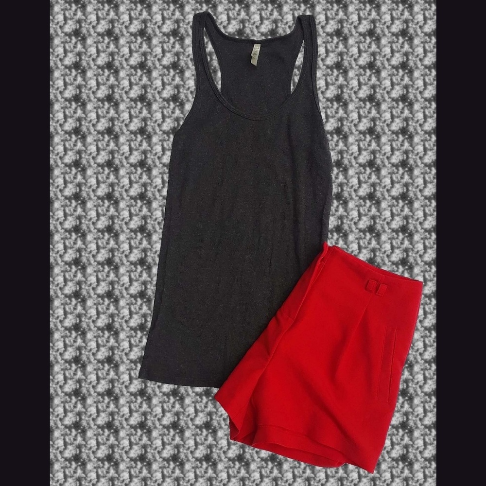 C'estt OI USA|Dark Gray Tank Top